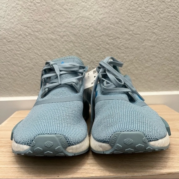 NEW Adidas NMD R1 Blue & White Athletic Sneakers 4.5Y W6 - Picture 6 of 9